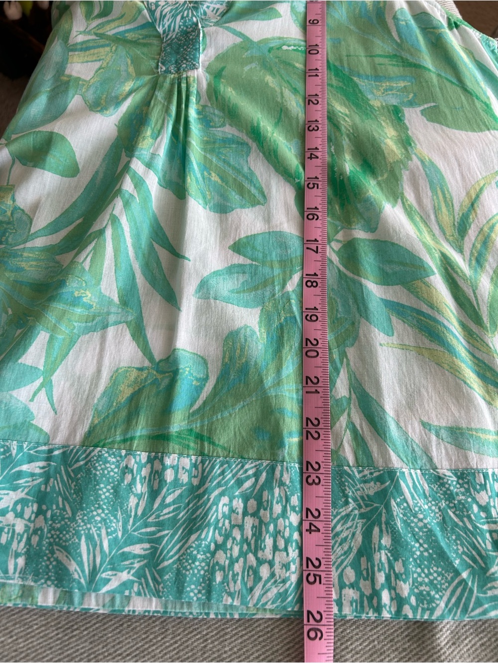 CHRISTIAN SIRIANO Cotton Tropical Top Sleeveless Hawaiian Halter Tunic Top M/L - Picture 7 of 7